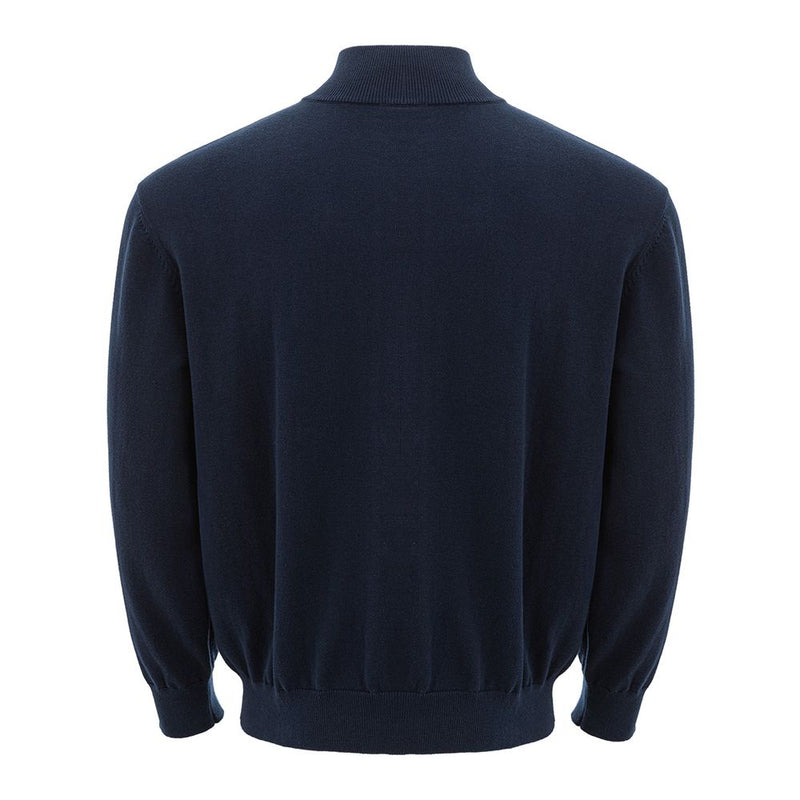 Maglione di cotone blu