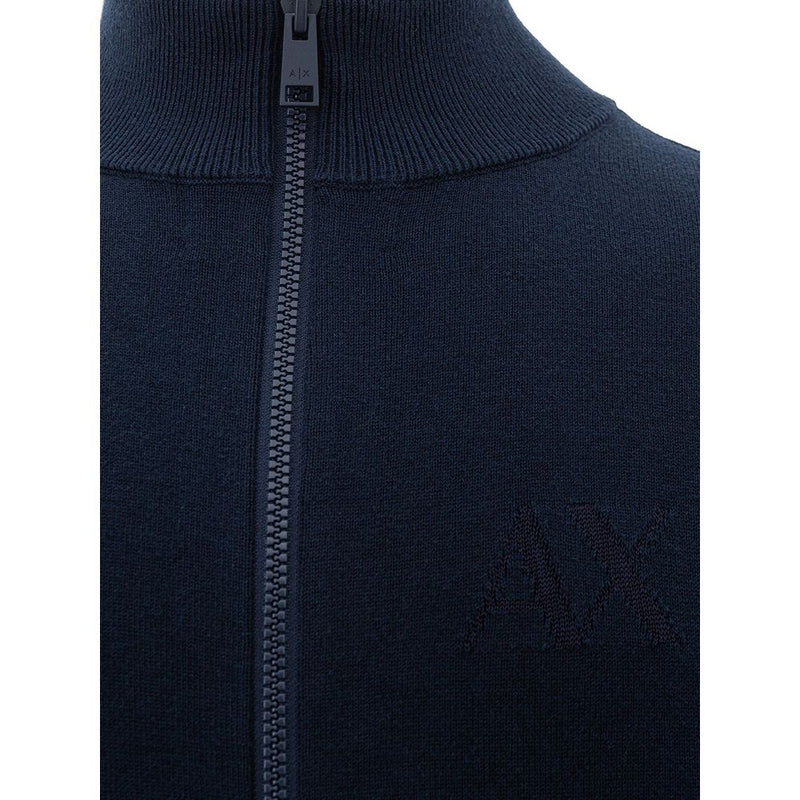 Maglione di cotone blu