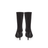 Elegant Black Spandex Statement Boots