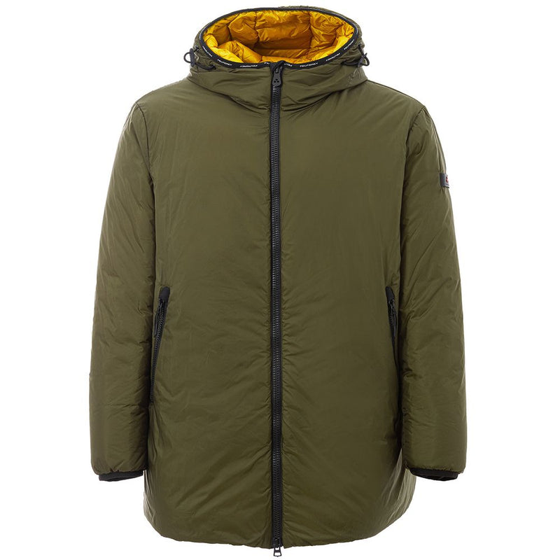 Chic Green Polyamid Herrenjacke