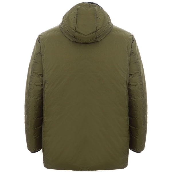 Chaqueta de hombres de poliamida verde elegante