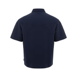 Sleek Blue Cotton Polo Shirt for Men