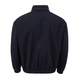 Elegant Blue Polyester Jacket for Men