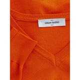 Eleganter Wattebottenorange -Pullover für Männer