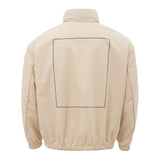 Veste polyamide beige pour l'homme moderne