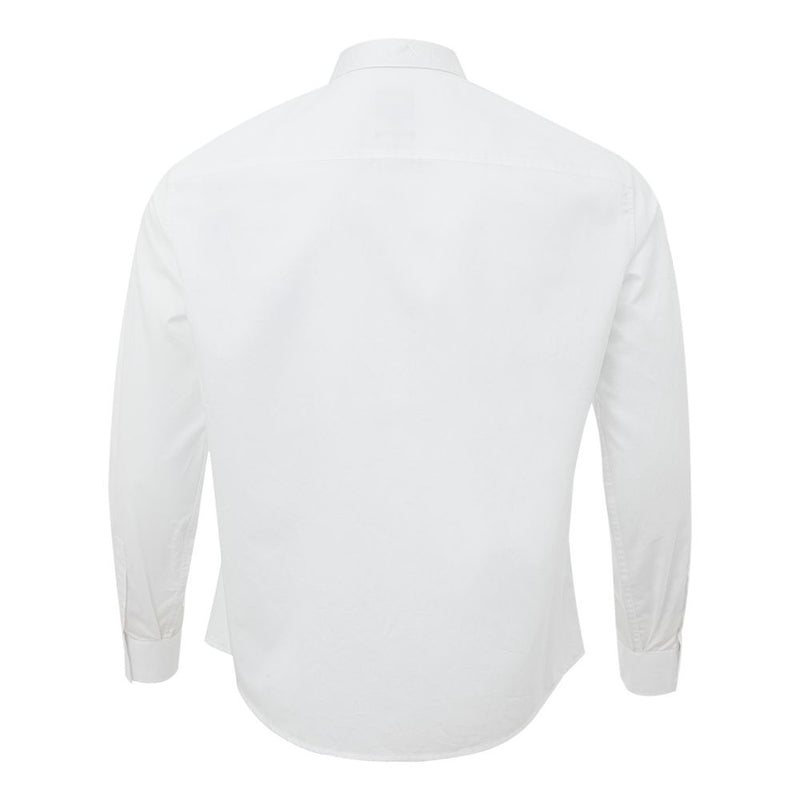 Shirt en coton blanc élégant pour hommes