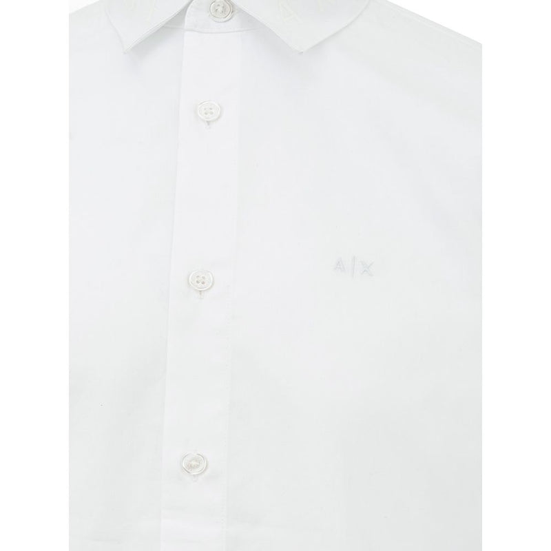 Elegante camisa de algodón blanco para hombres