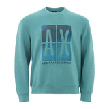 Κομψό πράσινο πουλόβερ Crewneck