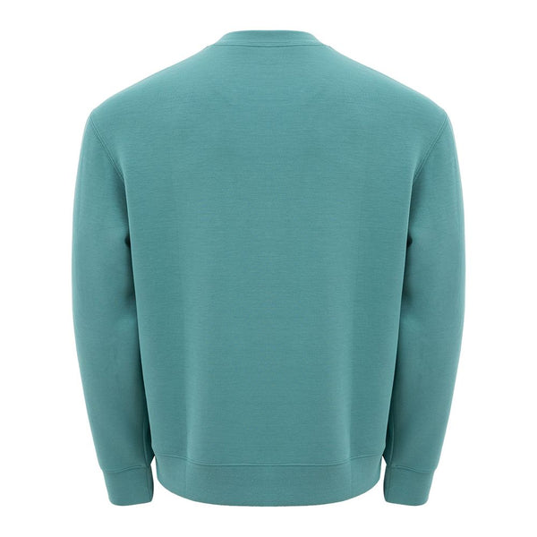 Schlanker grüner modaler Crewneck -Pullover