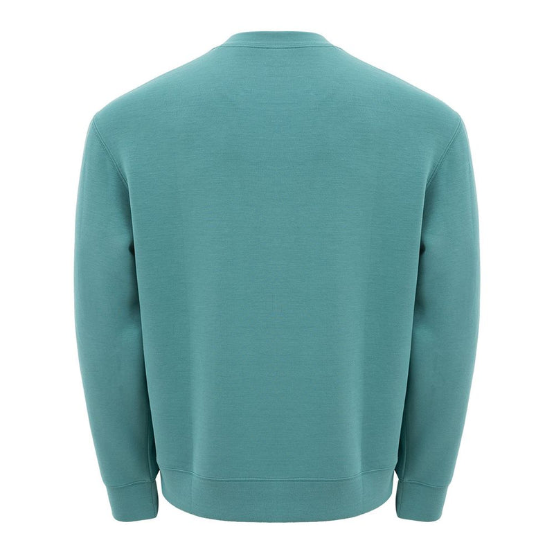 Sleek Green Modal Crewneck Sweater