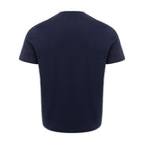 Sleek Blue Cotton Tee for Men