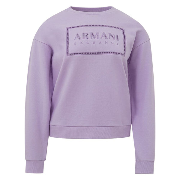 Pull en coton violet chic pour femmes