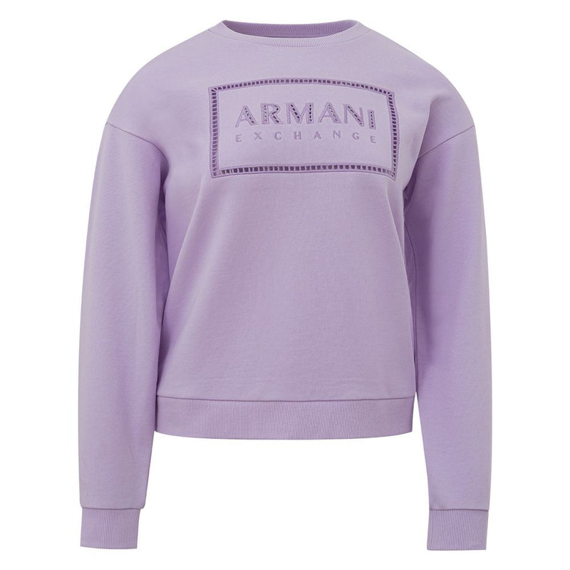 Maglione di cotone viola chic per donne