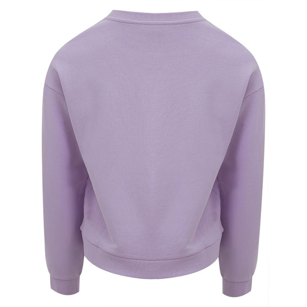 Schicker lila Baumwollpullover für Frauen