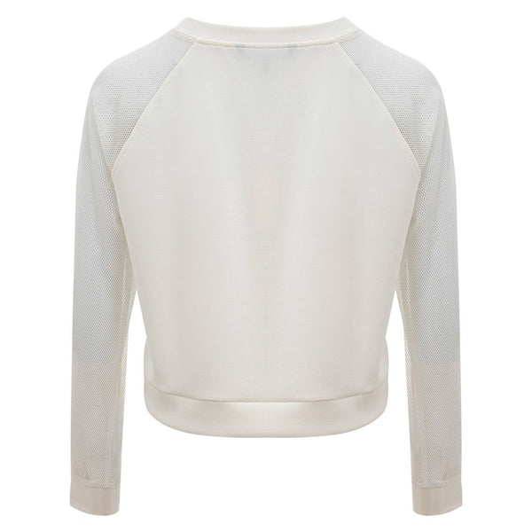 Eleganter weißer Polyamidpullover