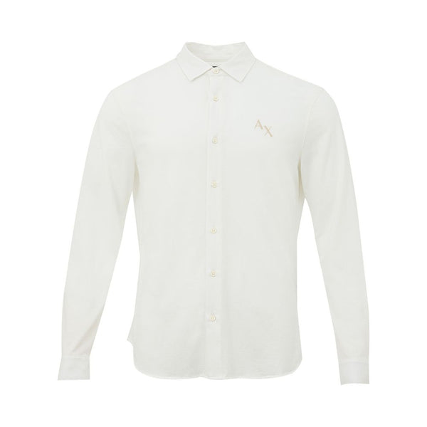 Elegante camisa de algodón orgánico blanco