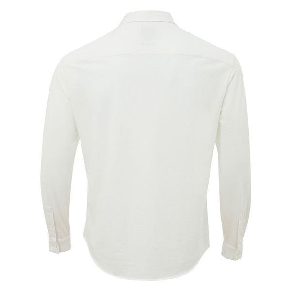 Elegante camisa de algodón orgánico blanco