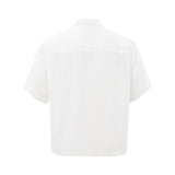 Elegant White Viscose Shirt for Men