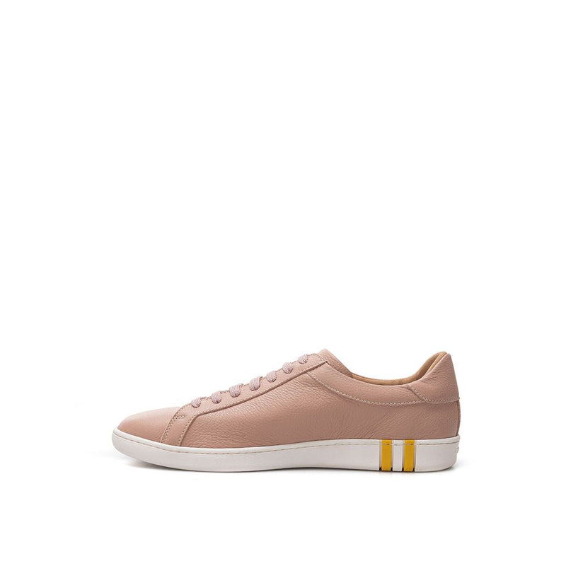 Sneakers en cuir en coton rose élégant