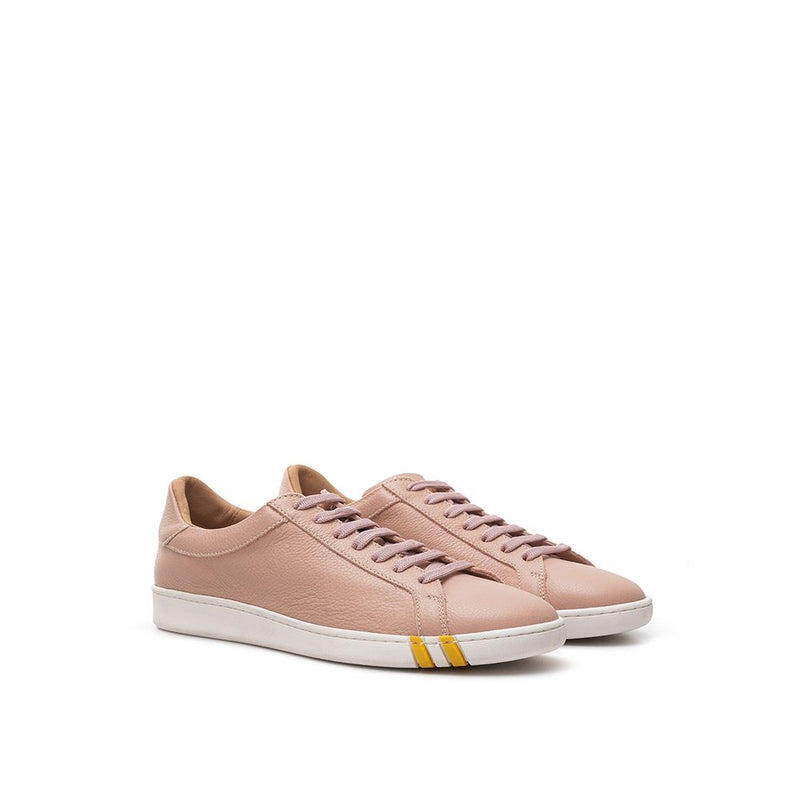 Sneakers en cuir en coton rose élégant