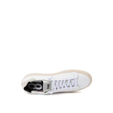 White Leather Sneakers Elegant Casual Footwear