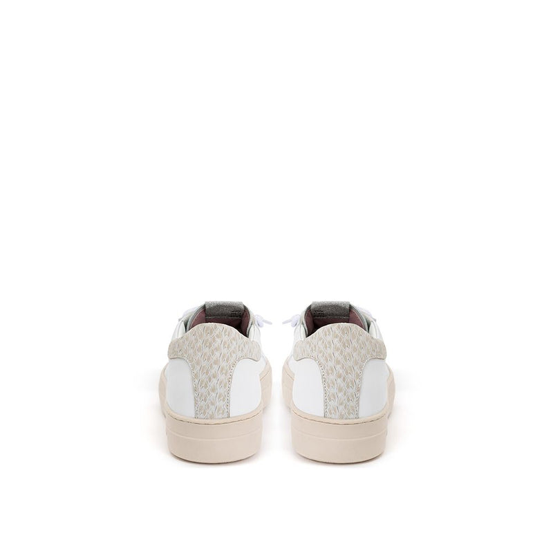 White Leather Sneakers Elegant Casual Footwear