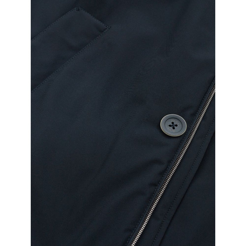 Elegante blaue Hernojacke von Blue Polyester für Männer