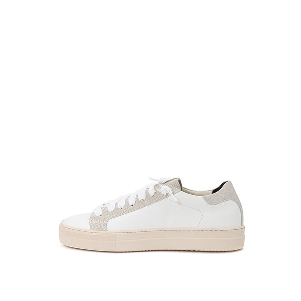 Sneakers en cuir blanc élégant