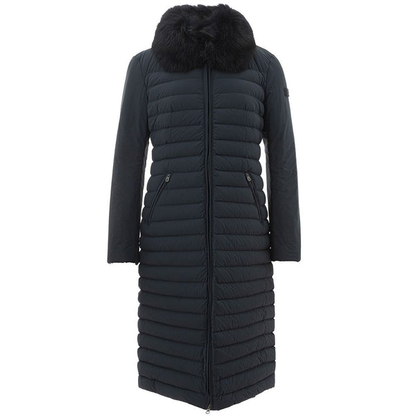 Chic Blue Polyamidjacke für raffinierten Stil