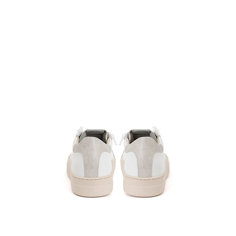 Eleganti sneaker in pelle bianca