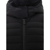 Elegante schwarze Polyamidjacke für Frauen