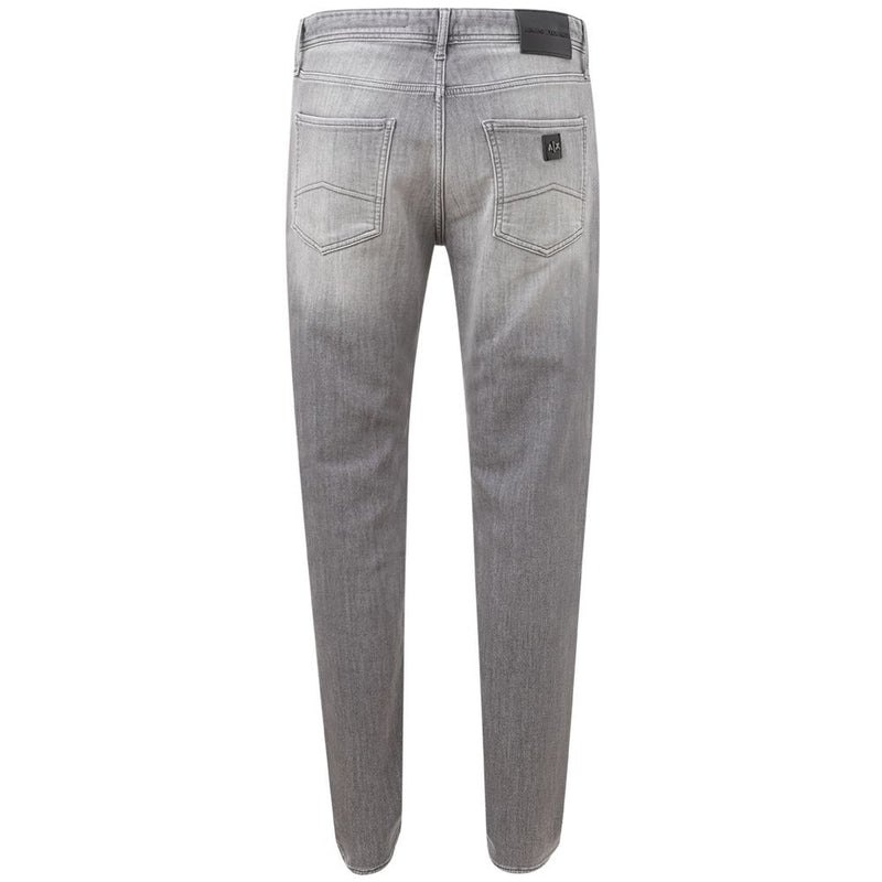 Sleek Grey Cotton Denim Essentials