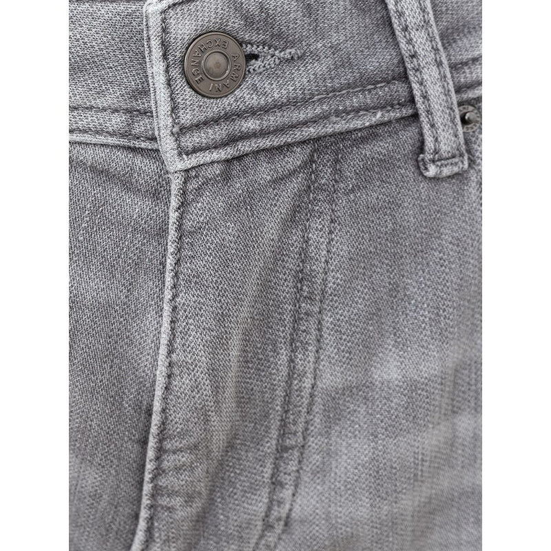 Essentiels en denim en coton gris élégant