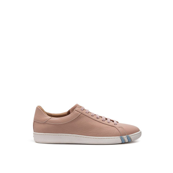 Sneakers en cuir rose élégant