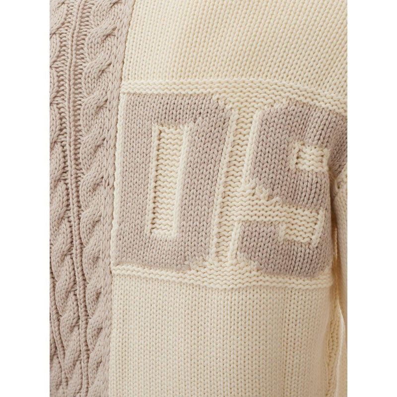 Chic Beige Wollpullover für den stilvollen Mann