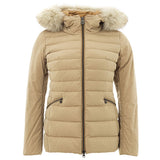 Veste en polyester beige élégante pour femmes