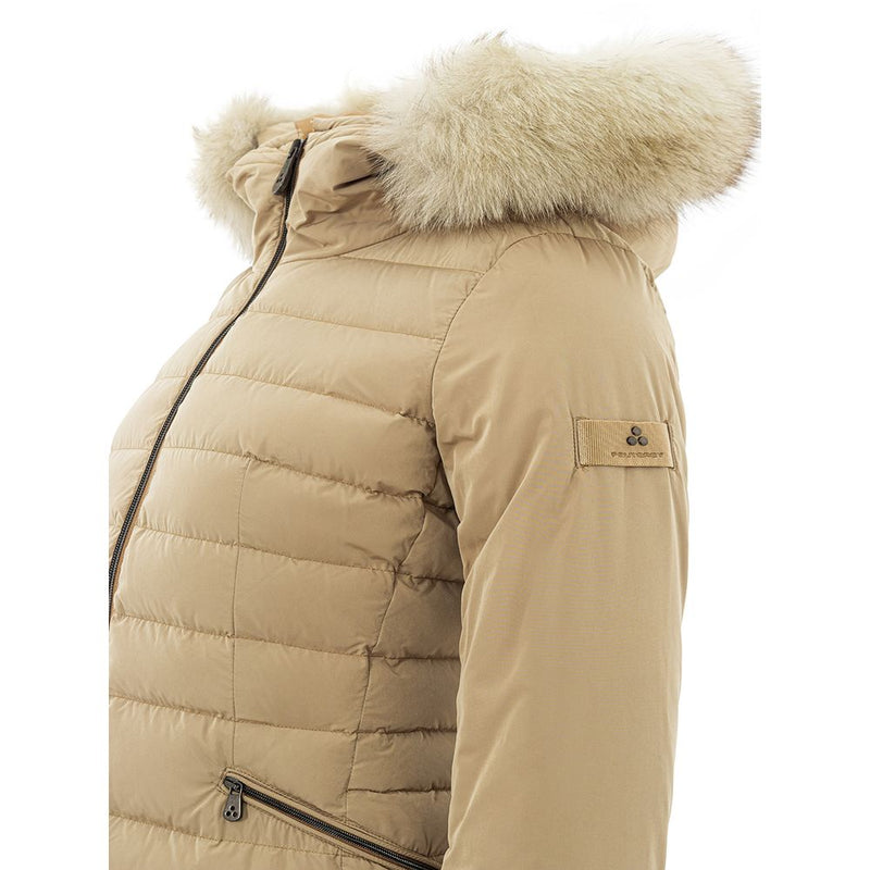 Veste en polyester beige élégante pour femmes