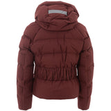 Elegante Bordeaux -Baumwolljacke für Frauen