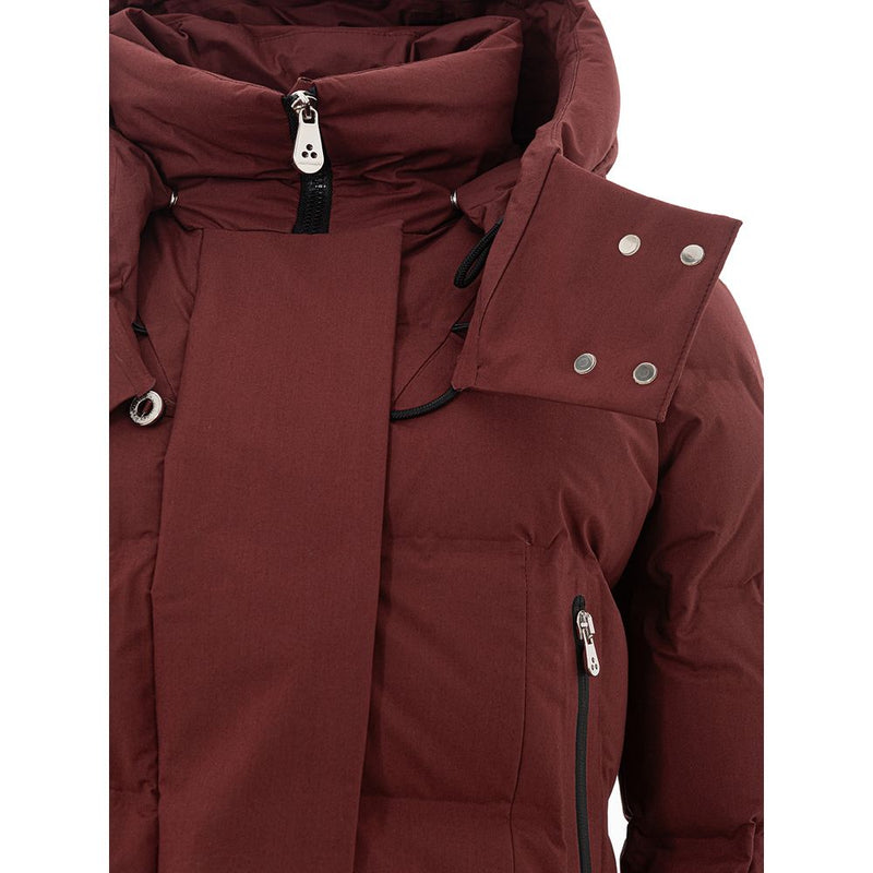 Elegante Bordeaux -Baumwolljacke für Frauen