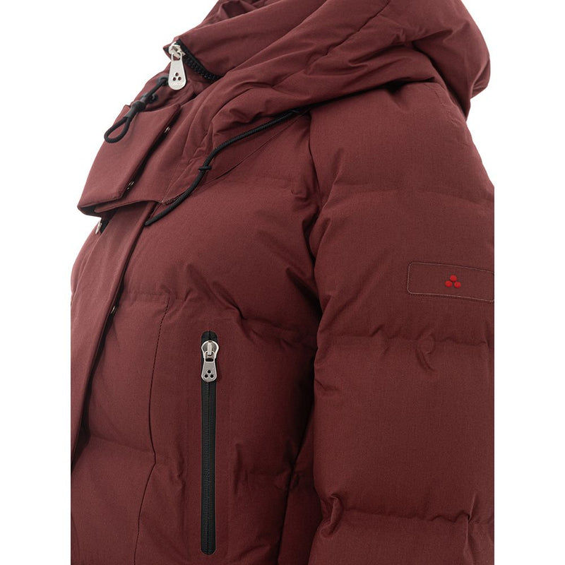 Elegante Bordeaux -Baumwolljacke für Frauen