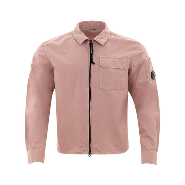 Shirt di cotone rosa chic per uomini