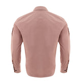 Chic Pink Cotton Shirt for Men