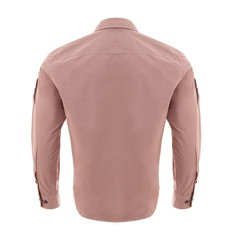 Chic Pink Cotton Shirt for Men