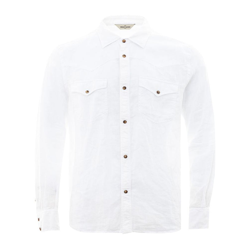 Camisa de elegancia de lino gran sasso