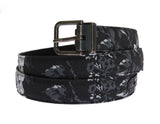 Elegant Floral Patterned Men's Luxury Belt