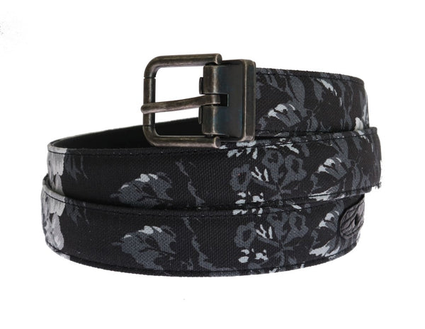 Elegante cinturón de lujo para hombres con estampado floral