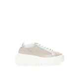 Sneaker beige in pelle ecologica