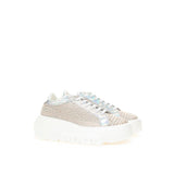 Sneaker beige in pelle ecologica