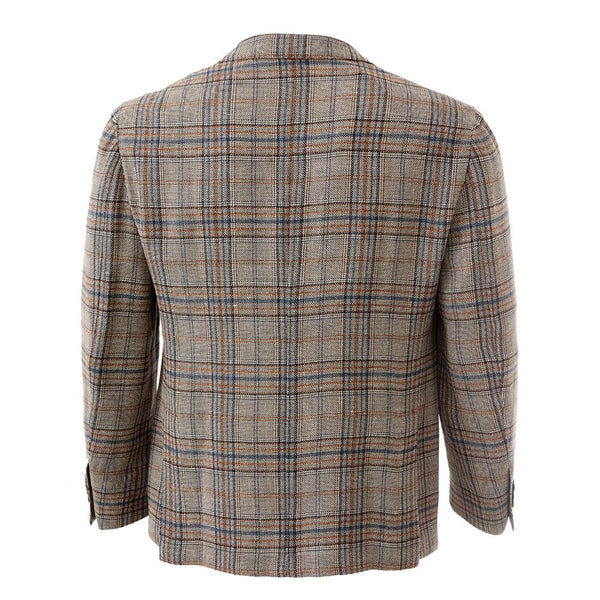 Veste en lin multicolore élégant lardini