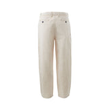 Pantaloni di cotone beige